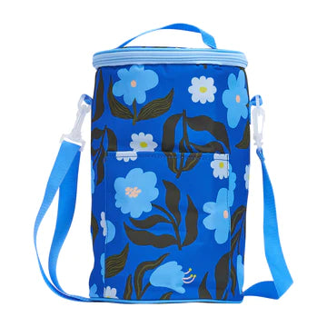 Picnic Cooler Bag Barrel - Nocturnal Blooms