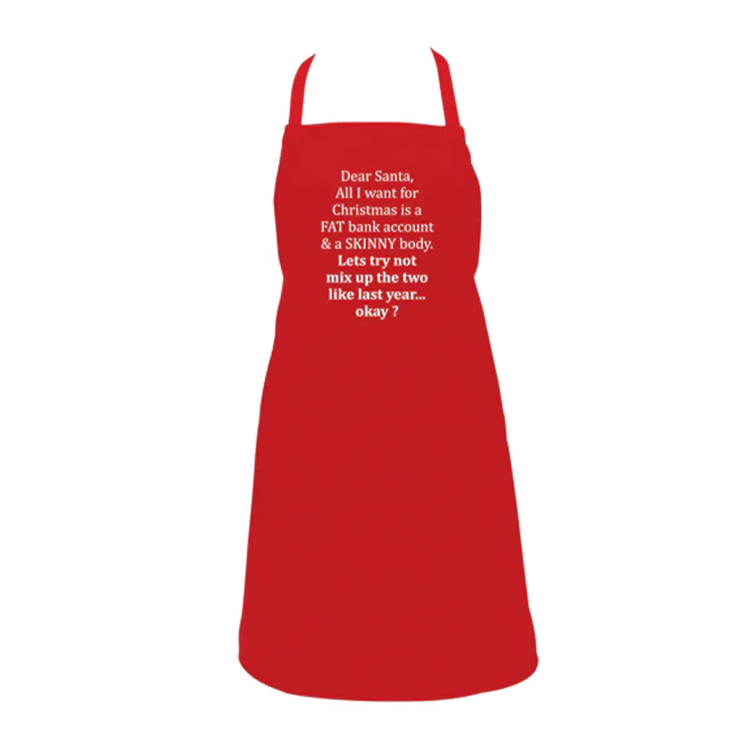 Xmas Fat Skinny Apron