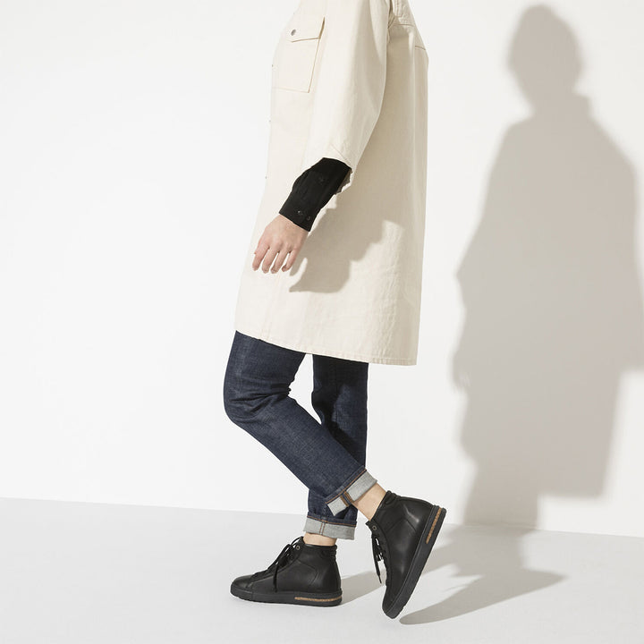 BIRKENSTOCK Bend Mid Leather Sneaker#color_black