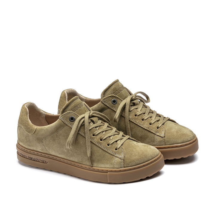 BIRKENSTOCK Bend Suede Leather Sneaker#color_faded-khaki