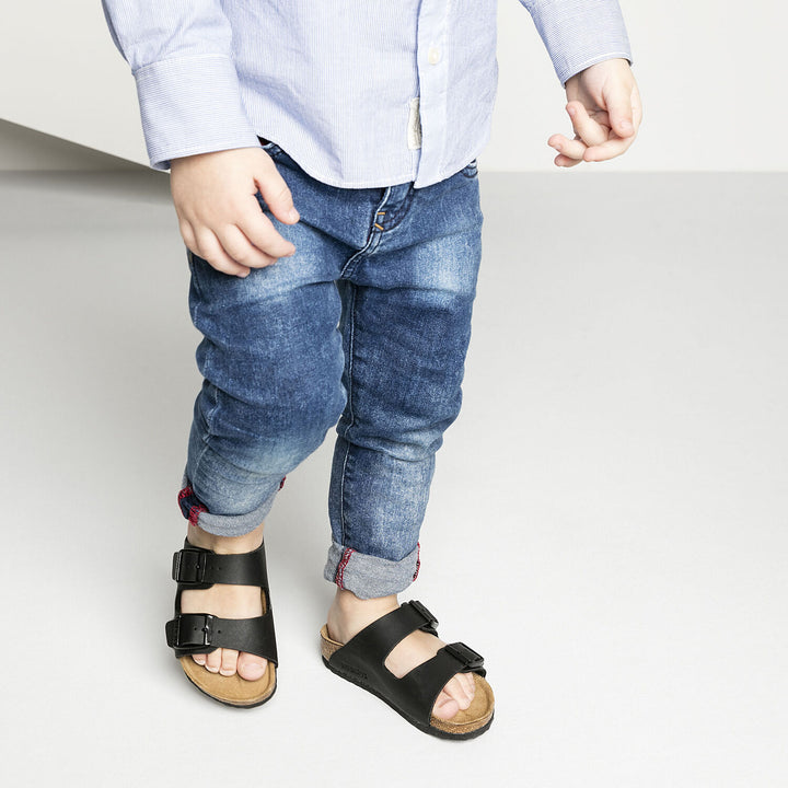 Arizona Kids Birki-Flor Black (Narrow)