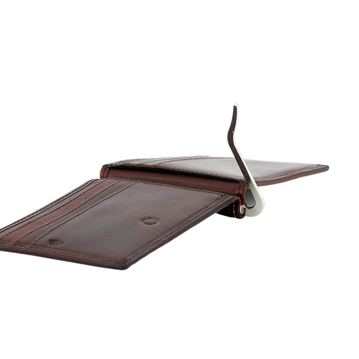 OXFORD Money Clip Card Holder#color_coffee