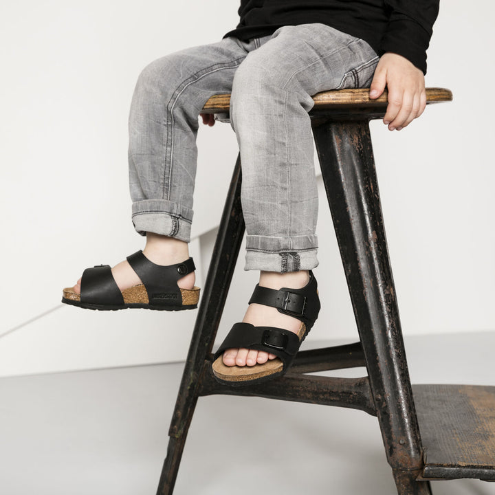 BIRKENSTOCK New York Kids Black Birko-Flor