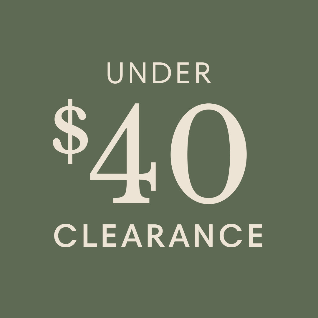 UNDER $40 CLEARANCE SALE