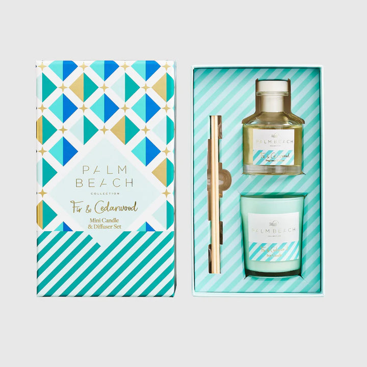 Fir and Cedarwood Mini Candle & Diffuser Pack