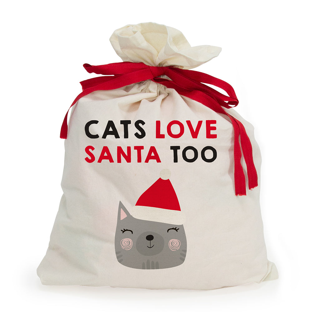 Pet Santa Sack - Cats Love Santa Too