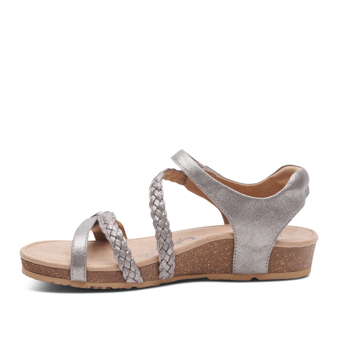 Jillian Braided Quarter Strap Silver