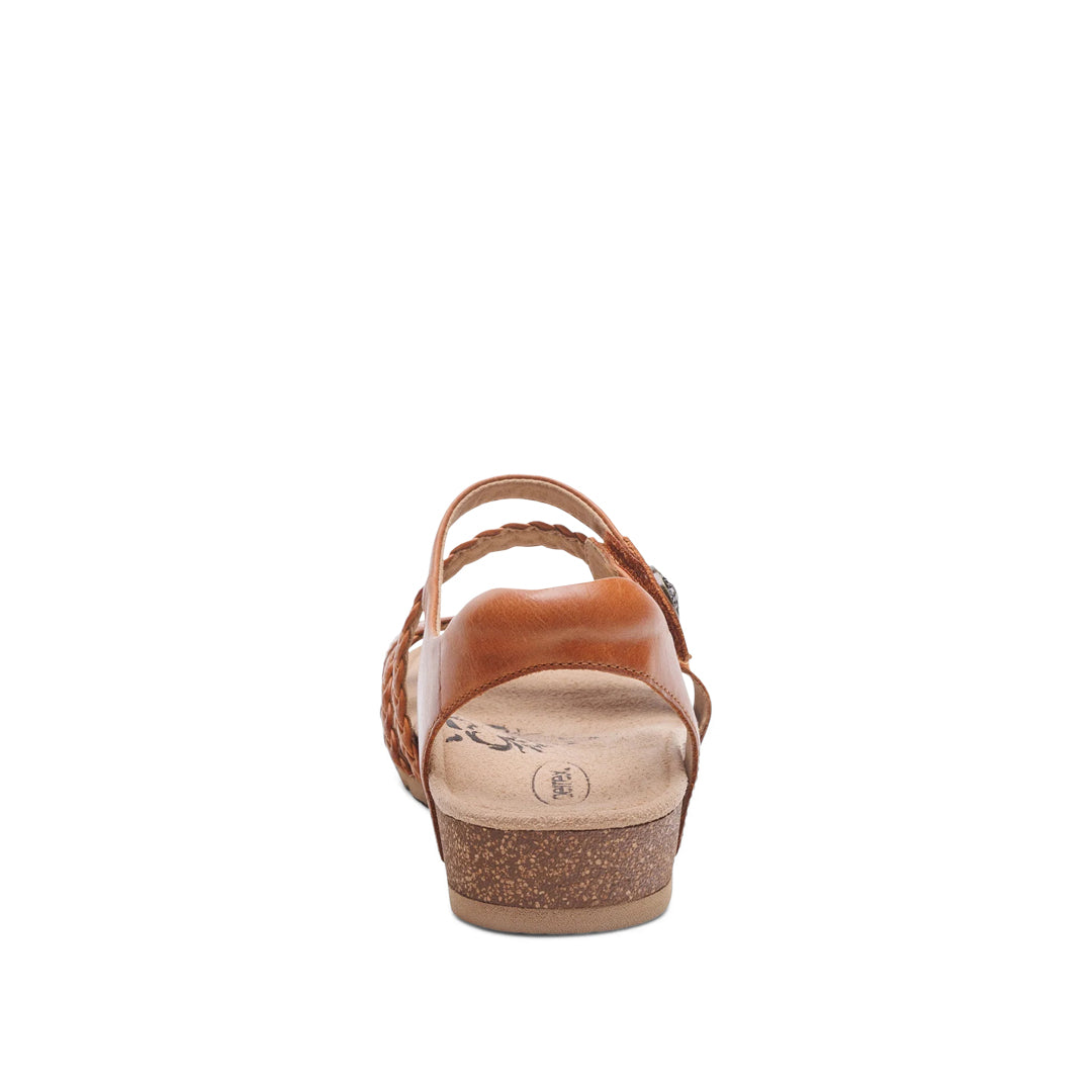 Jillian Braided Quarter Strap Cognac