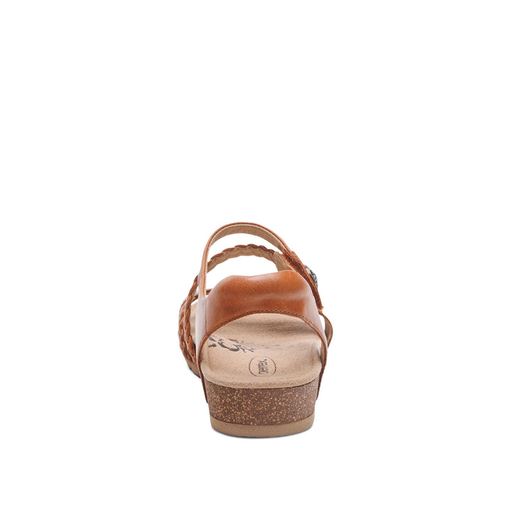 Jillian Braided Quarter Strap Cognac