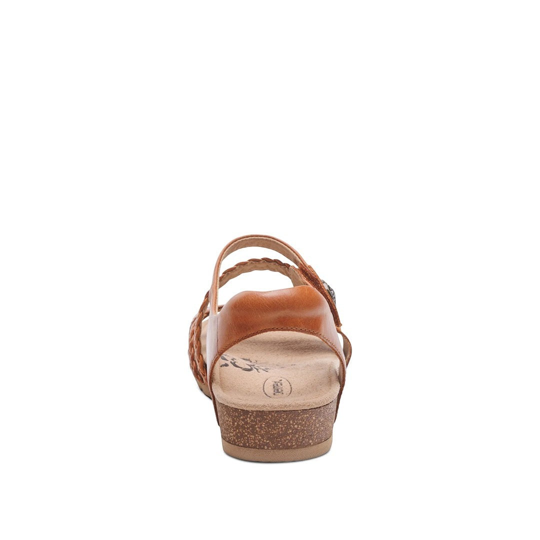 Jillian Braided Quarter Strap Cognac