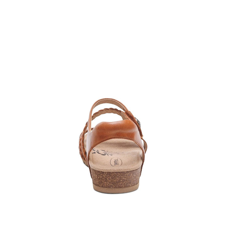 Jillian Braided Quarter Strap Cognac