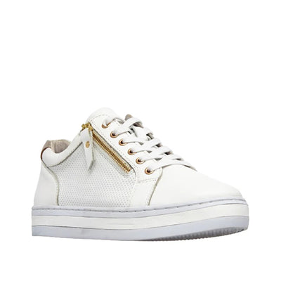 ALFIE AND EVIE Pinny Sneaker#color_white-gold