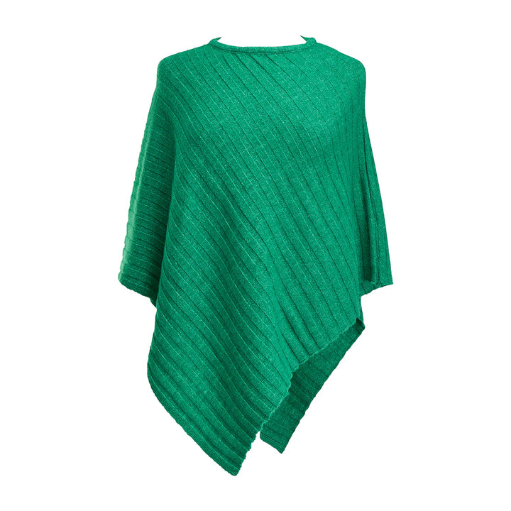Knit Poncho Green