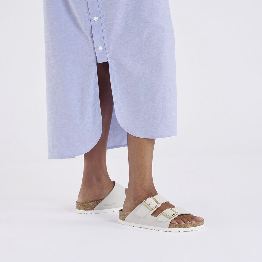 Arizona Nubuck Leather (Narrow) Antique White
