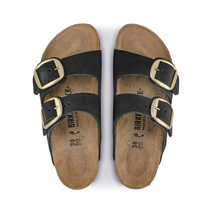 Arizona Big Buckle Nubuck Leather Black