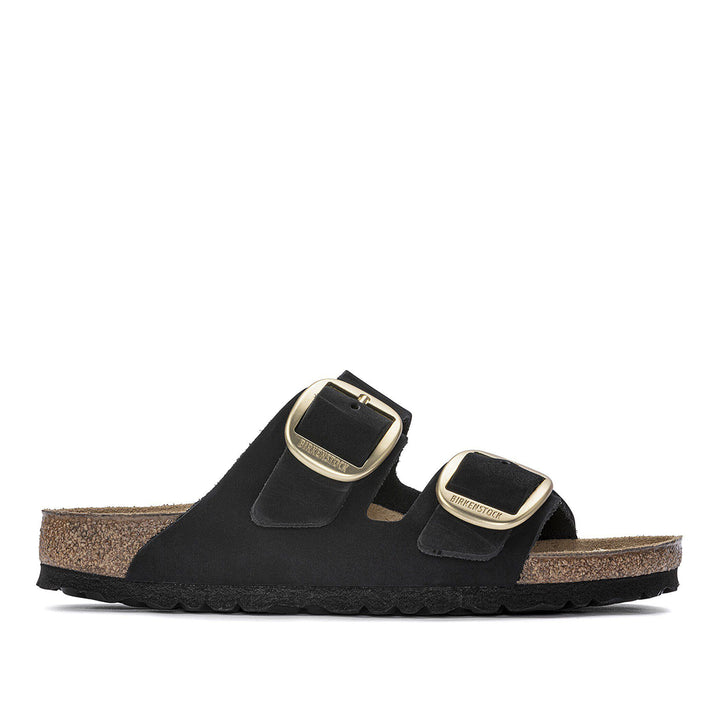 Arizona Big Buckle Nubuck Leather Black (Narrow)