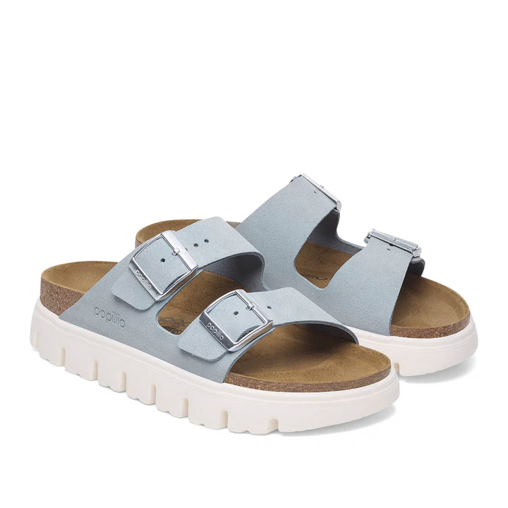 Arizona Chunky Suede Leather Baby Blue (Narrow)