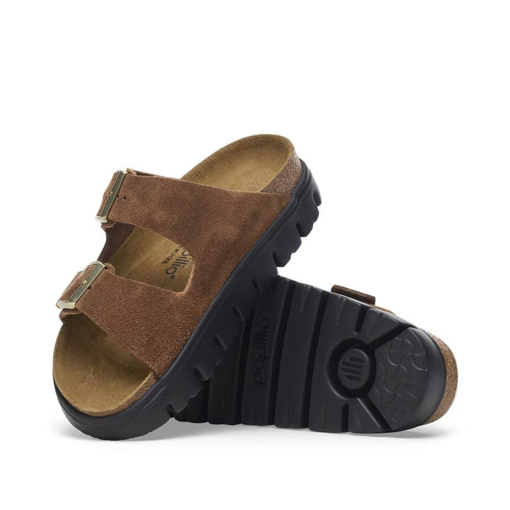 Arizona Chunky Suede Leather (Narrow) Dark Tea