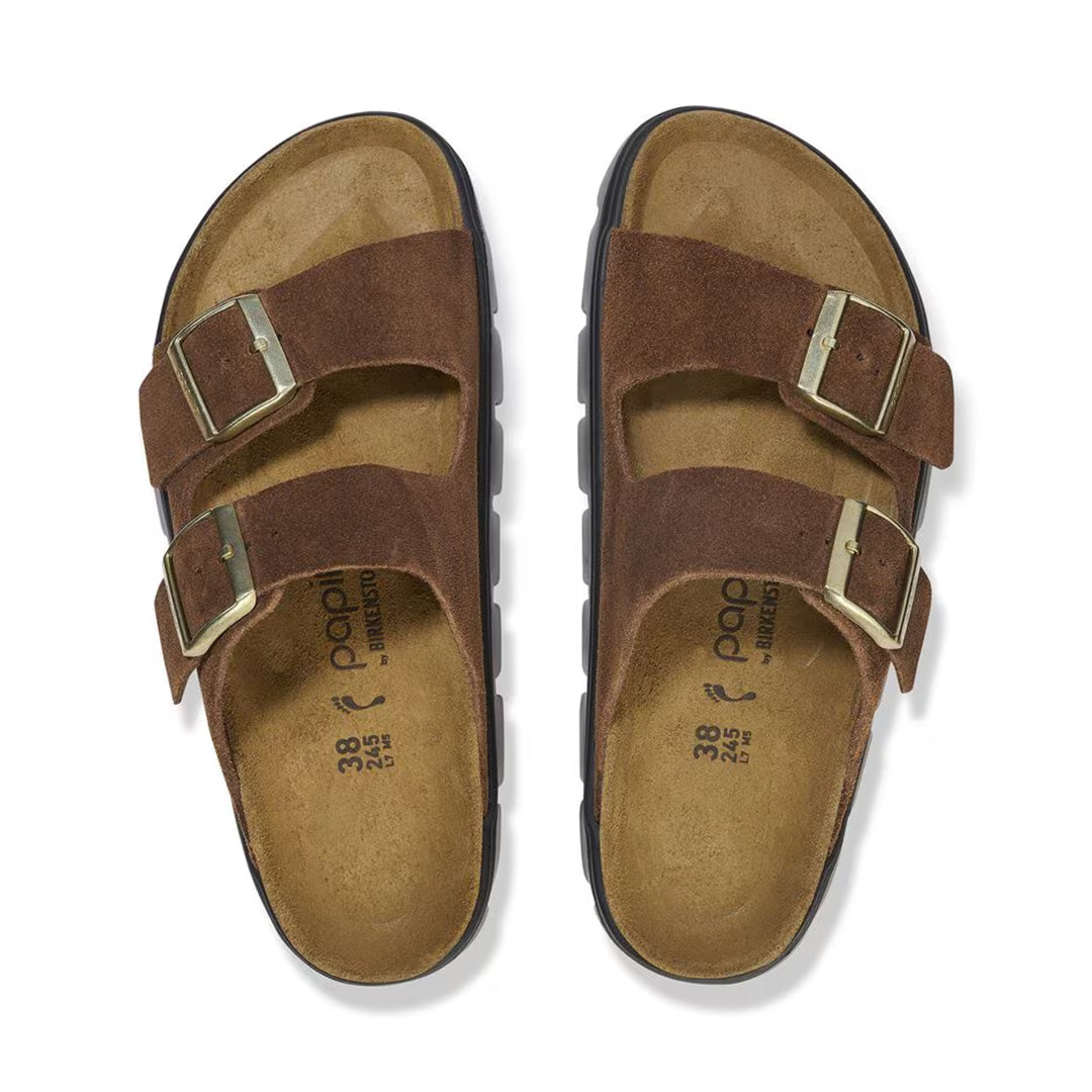 Arizona Chunky Suede Leather (Narrow) Dark Tea