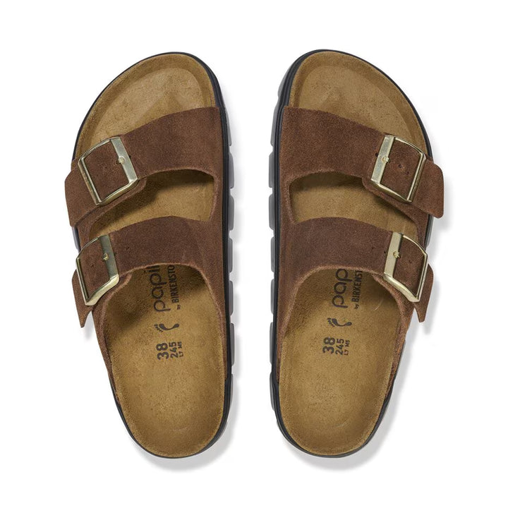 Arizona Chunky Suede Leather (Narrow) Dark Tea