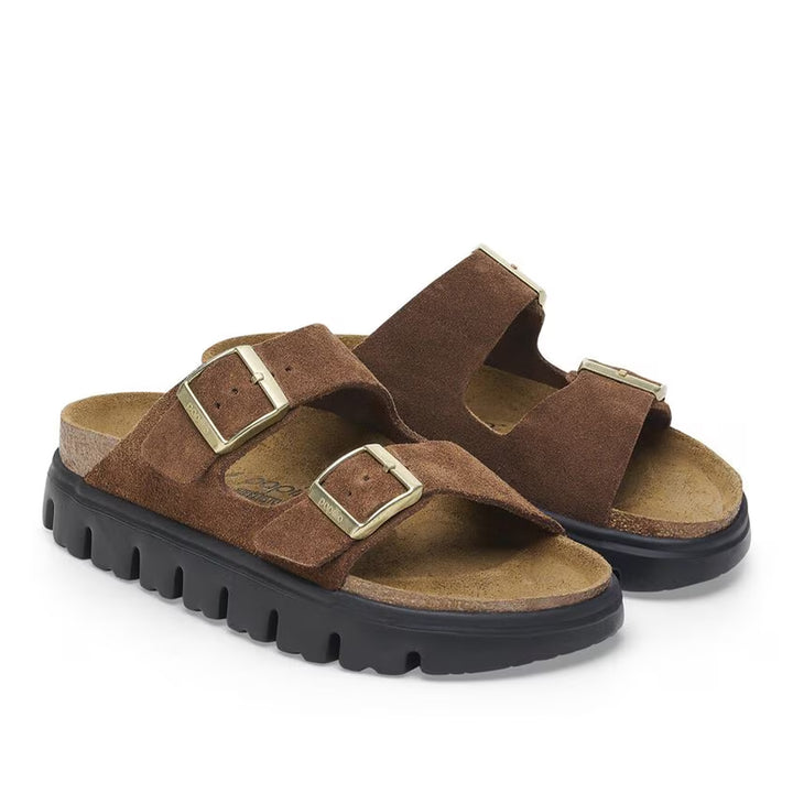 Arizona Chunky Suede Leather (Narrow) Dark Tea