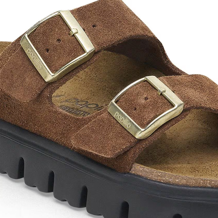 Arizona Chunky Suede Leather (Narrow) Dark Tea