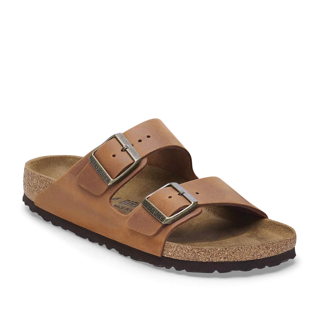 BIRKENSTOCK Arizona Oiled Leather Cognac (Narrow)