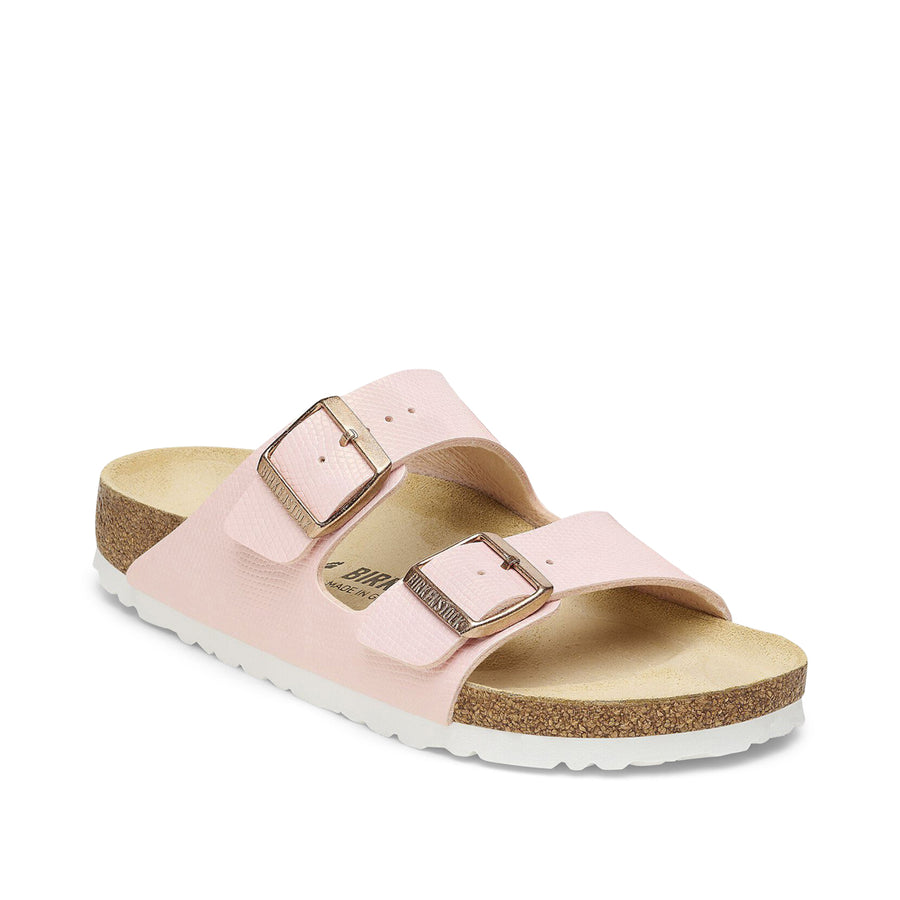 BIRKENSTOCK Arizona Birko-Flor Embossed Shiny Light Rose