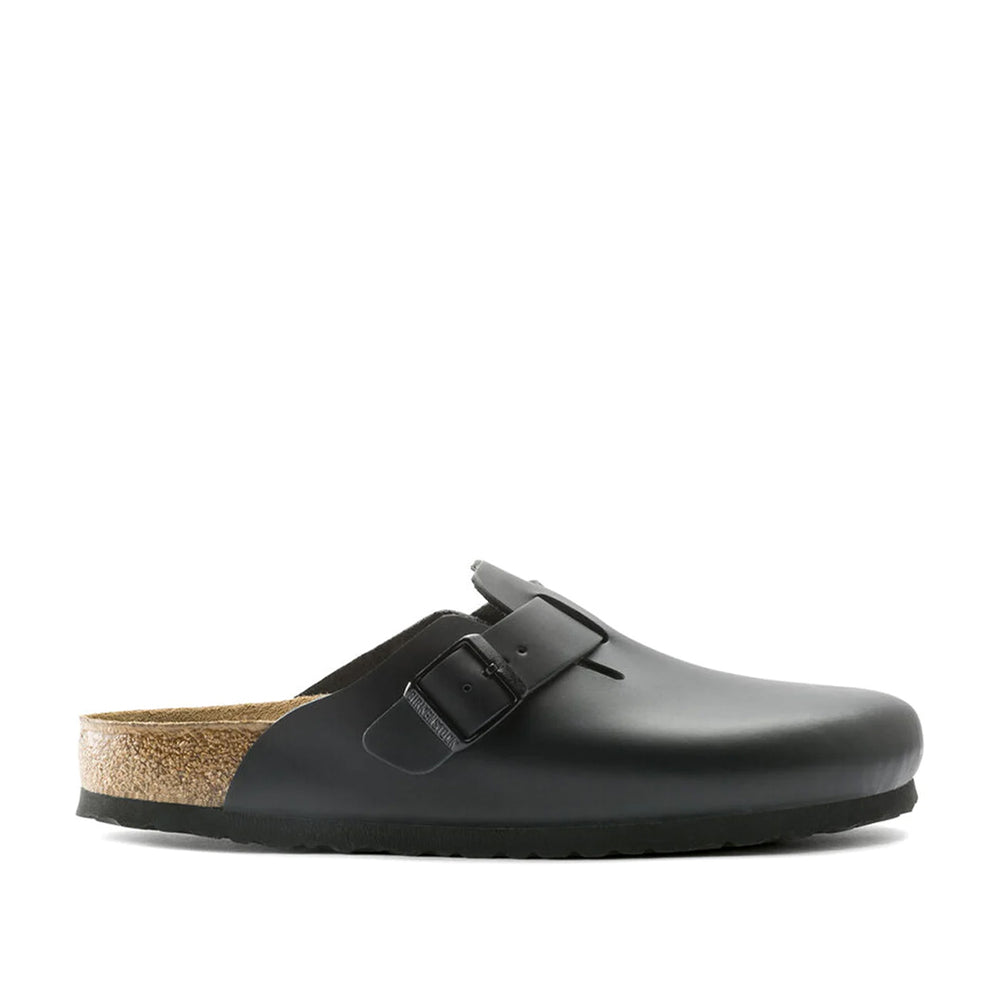 BIRKENSTOCK Boston Smooth Leather Clog#color_black