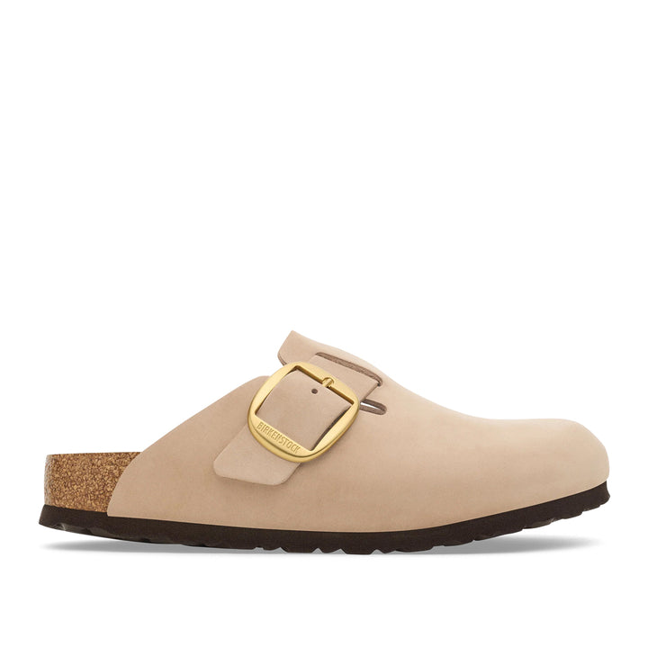 Boston Big Buckle Nubuck Leather Sandcastle
