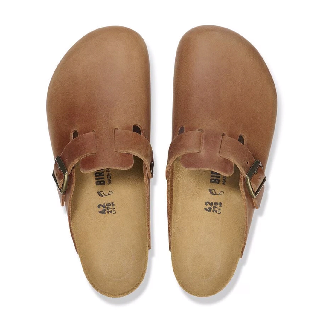 BIRKENSTOCK Boston Oiled Leather Cognac
