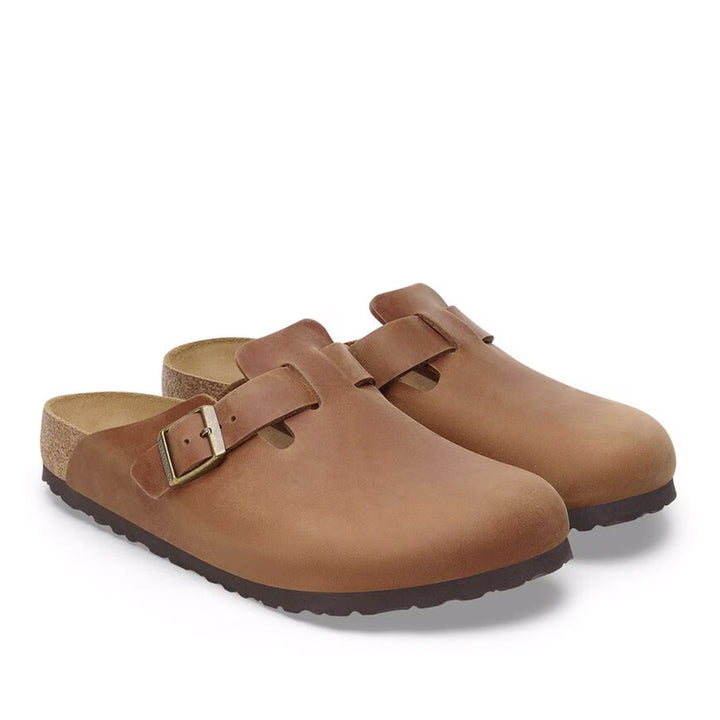 BIRKENSTOCK Boston Oiled Leather Cognac