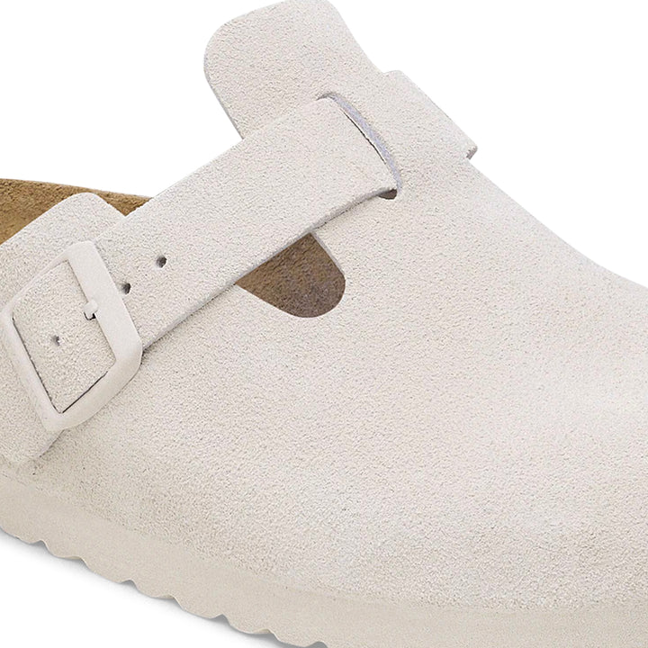 Boston Suede Leather SFB (Narrow) Antique White