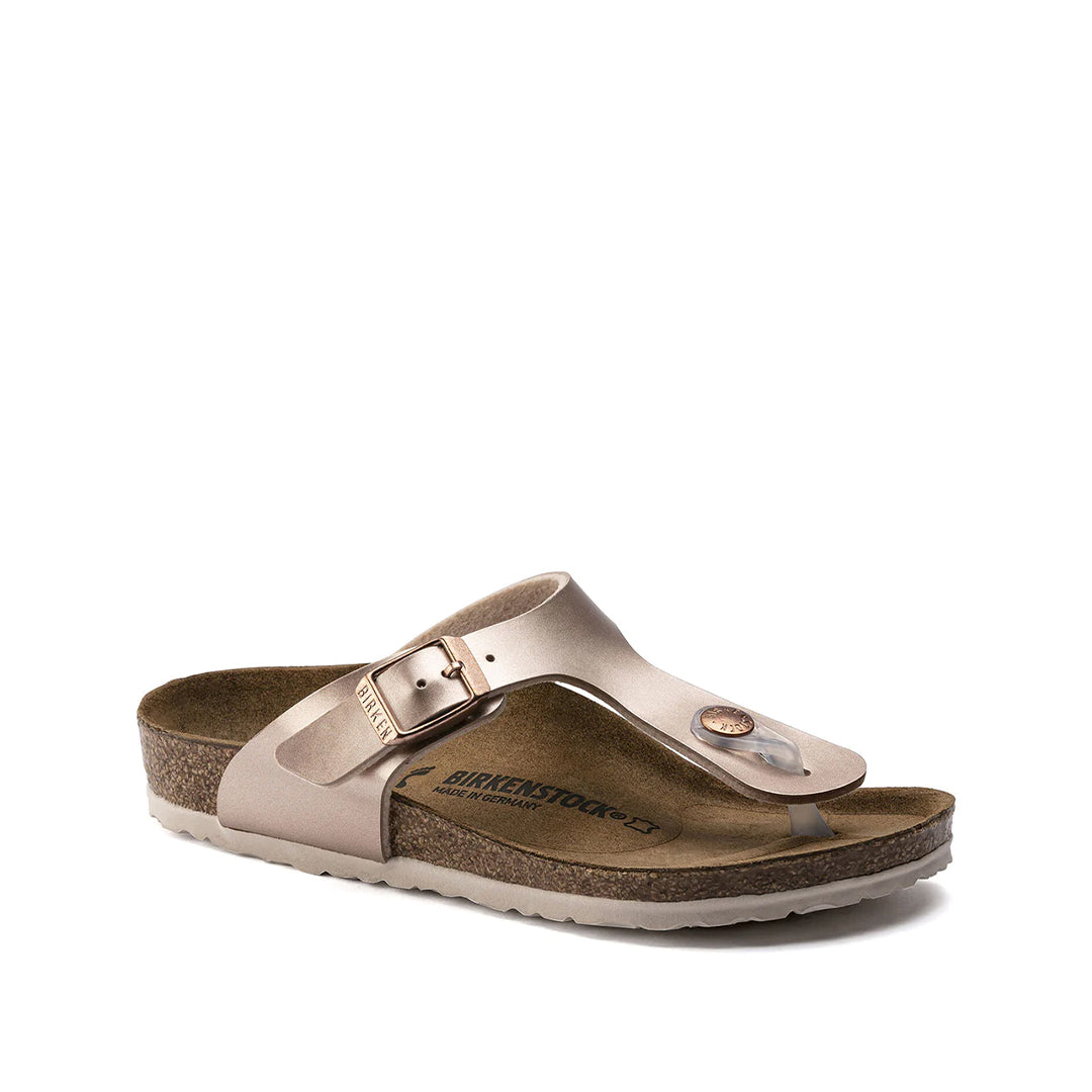 BIRKENSTOCK Gizeh Kids Birko Flor - Electric Metallic Copper - 1012526 ...