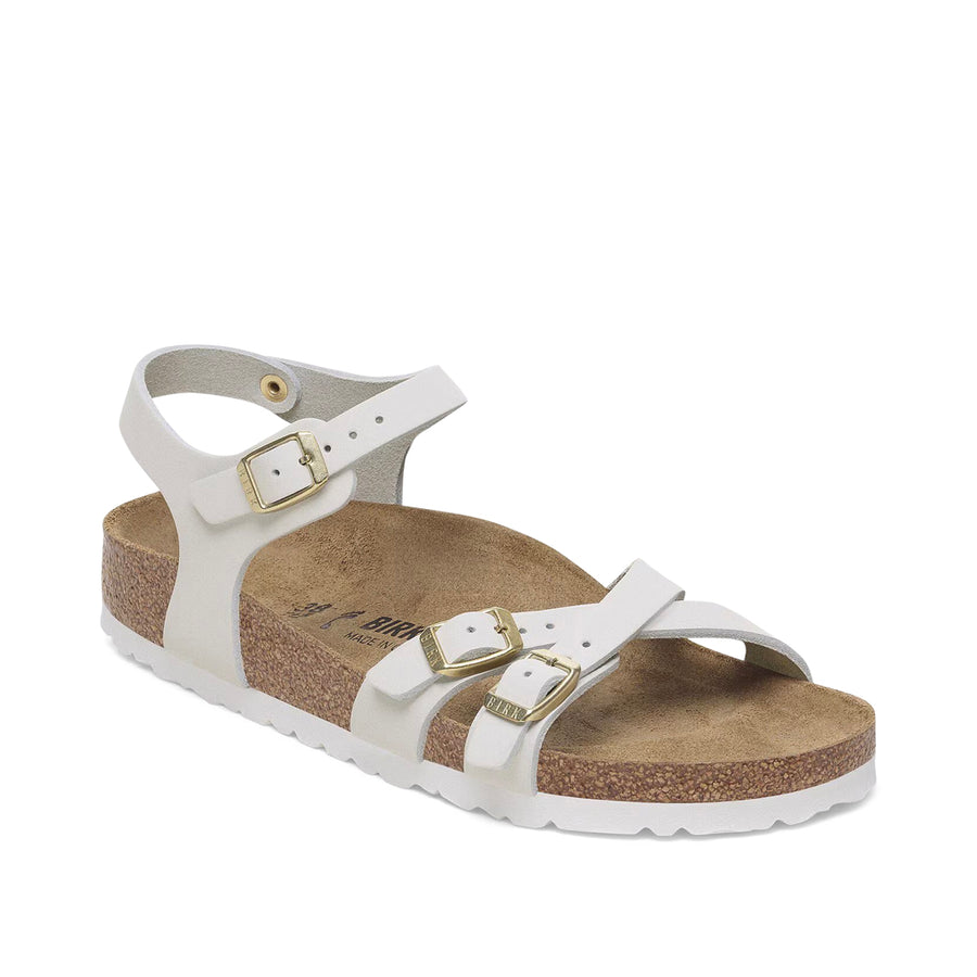 BIRKENSTOCK Kumba Nubuck Leather Antique White