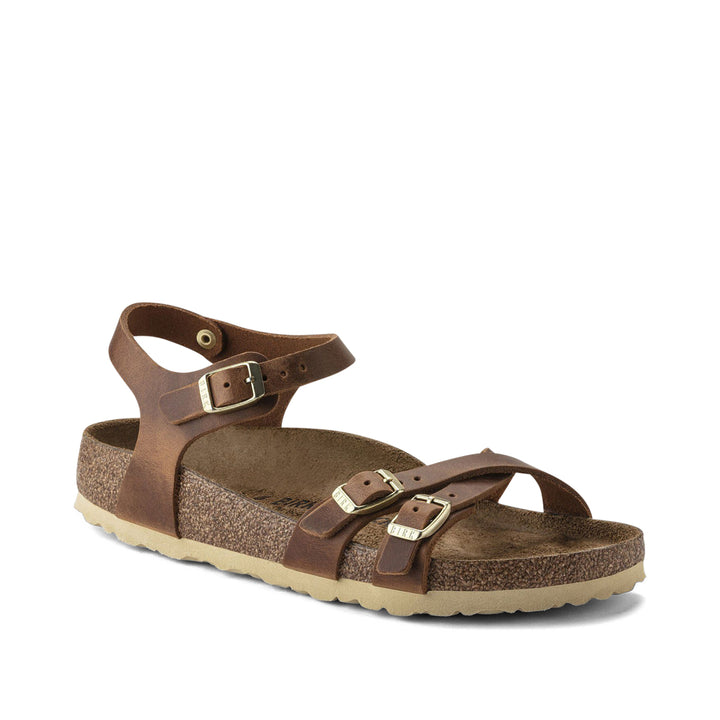 Kumba Oiled Leather Narrow Cognac