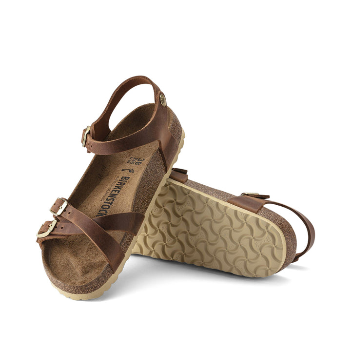 Kumba Oiled Leather Narrow Cognac