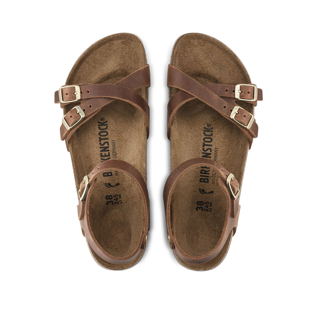 Kumba Oiled Leather Narrow Cognac