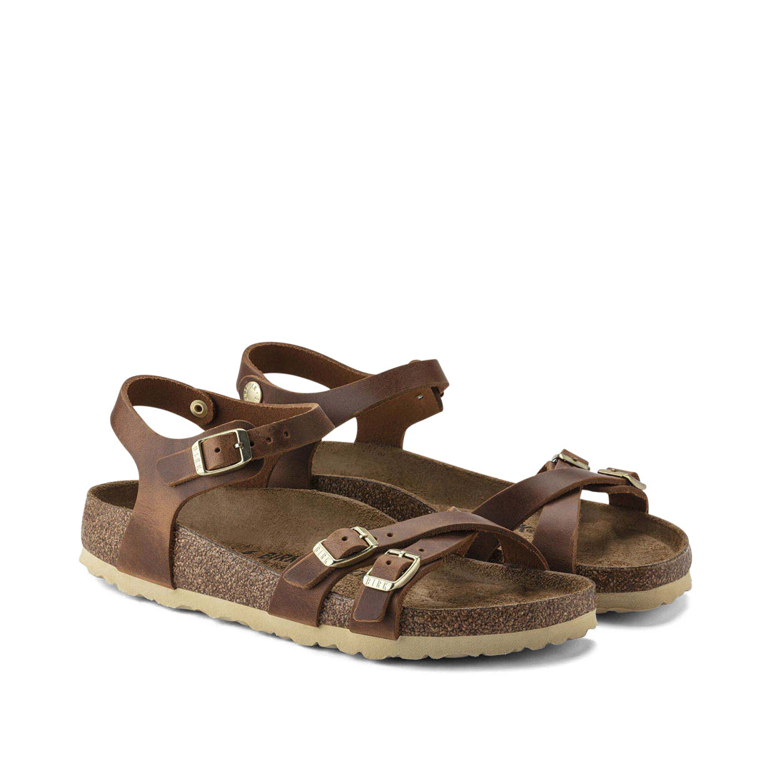 Kumba Oiled Leather Narrow Cognac