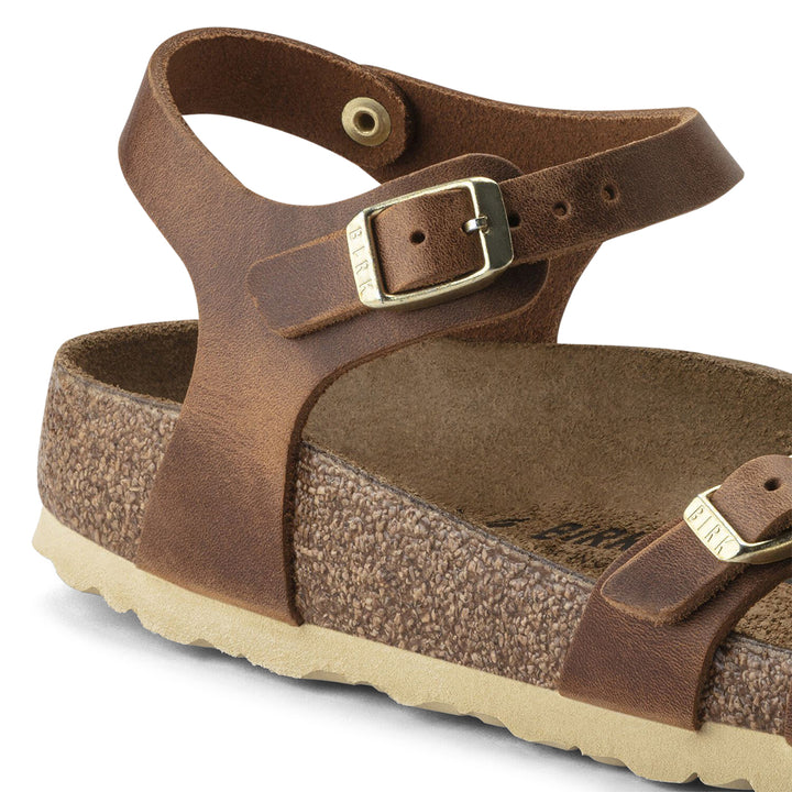 Kumba Oiled Leather Narrow Cognac
