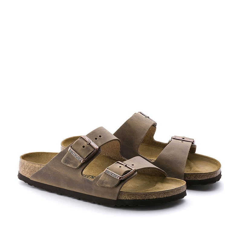 BIRKENSTOCK Arizona Oiled Leather Tabacco Brown Womens Regular