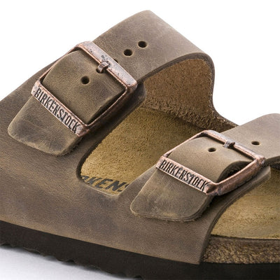 BIRKENSTOCK Arizona Oiled Leather Tabacco Brown Womens Regular