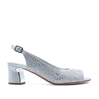 DJANGO & JULIETTE Jujun Dress Heel#color_white-shimmer-mix