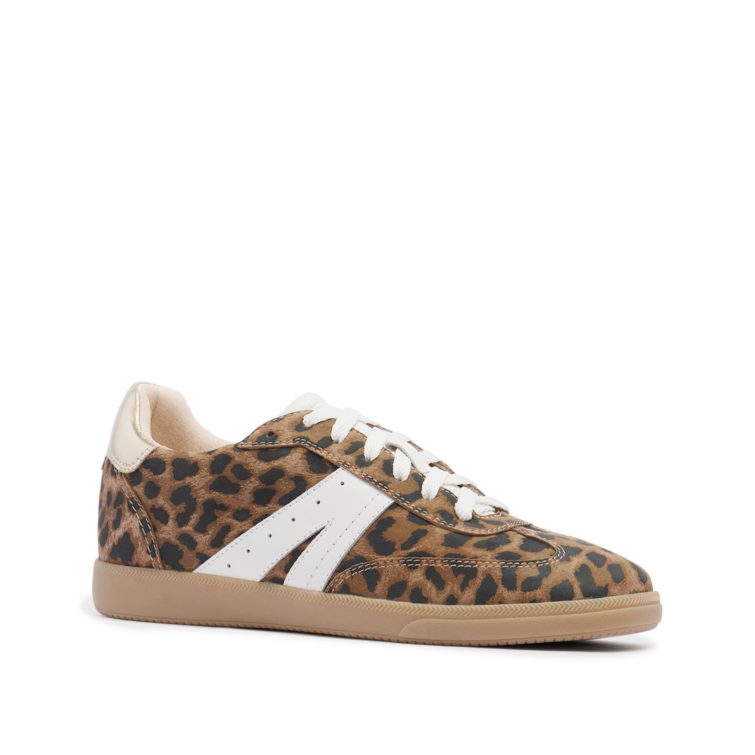 Levi Leopard Print Suede