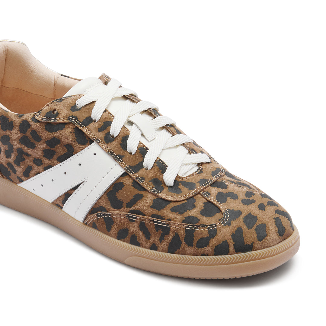 Levi Leopard Print Suede