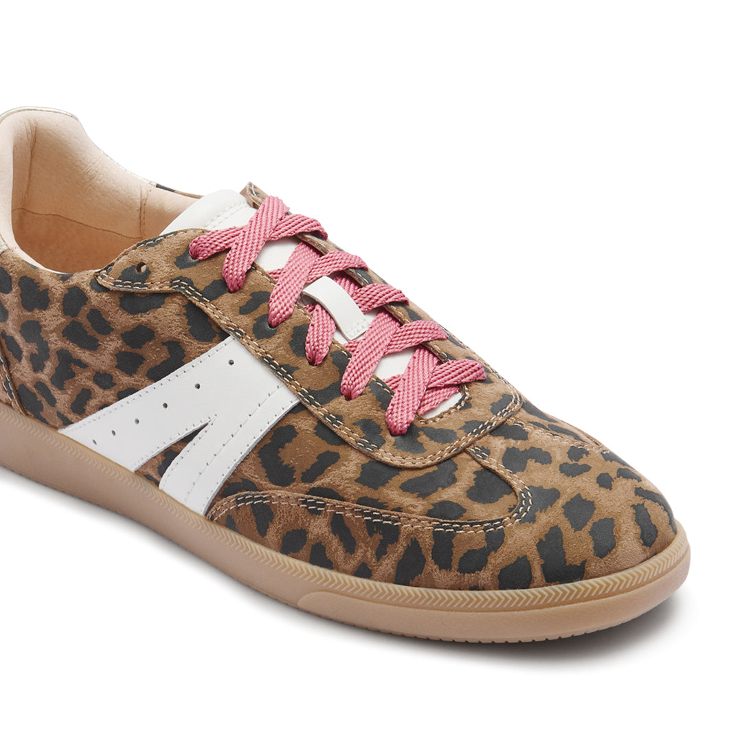 Levi Leopard Print Suede
