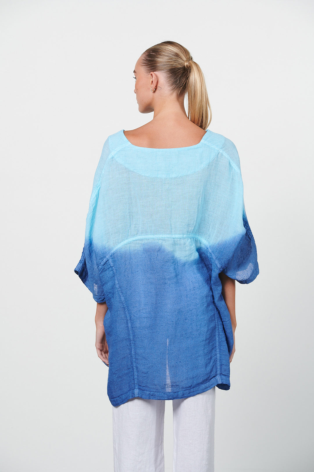 Linen Gauze Tie Dye Blouse