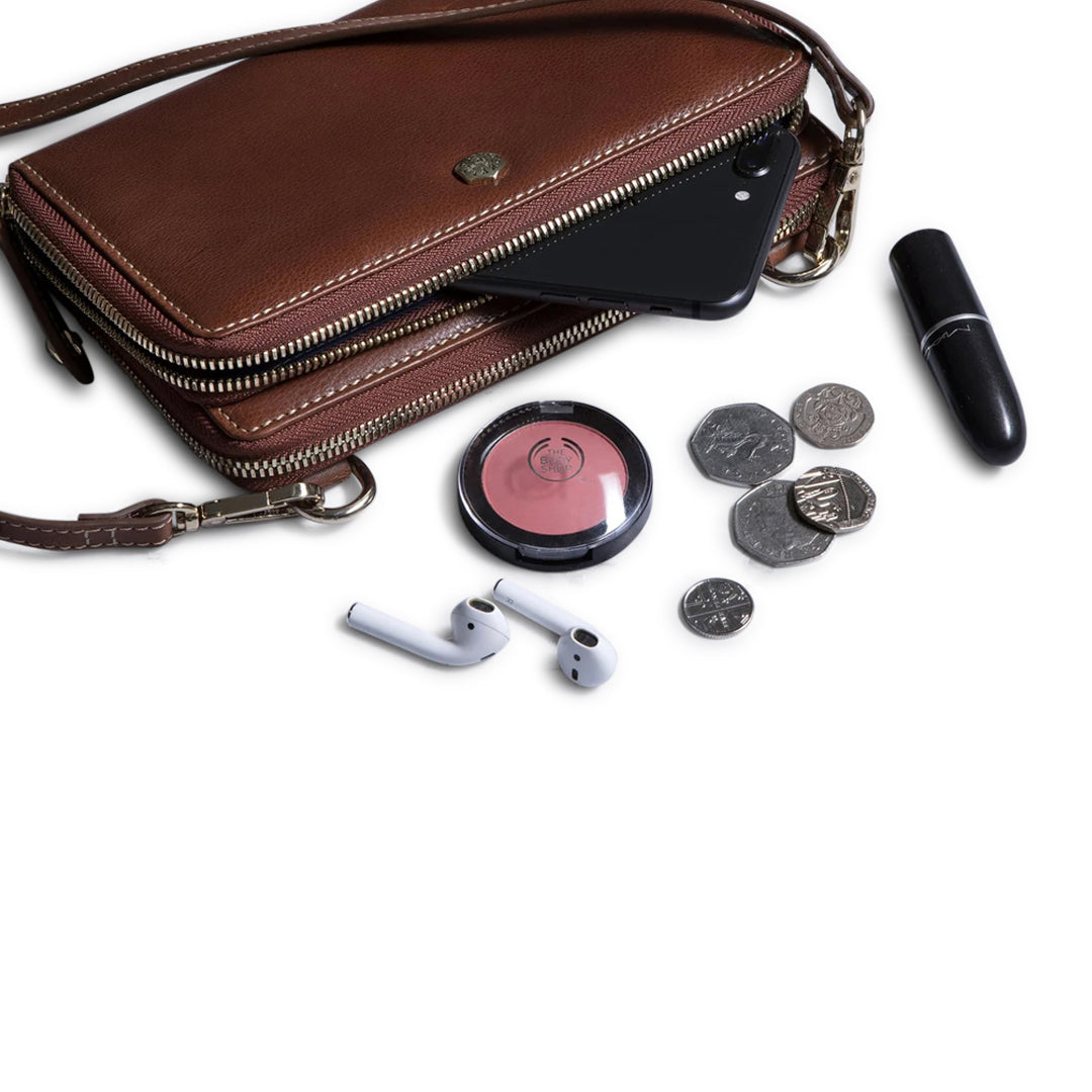 Detachable Strap Purse Tan