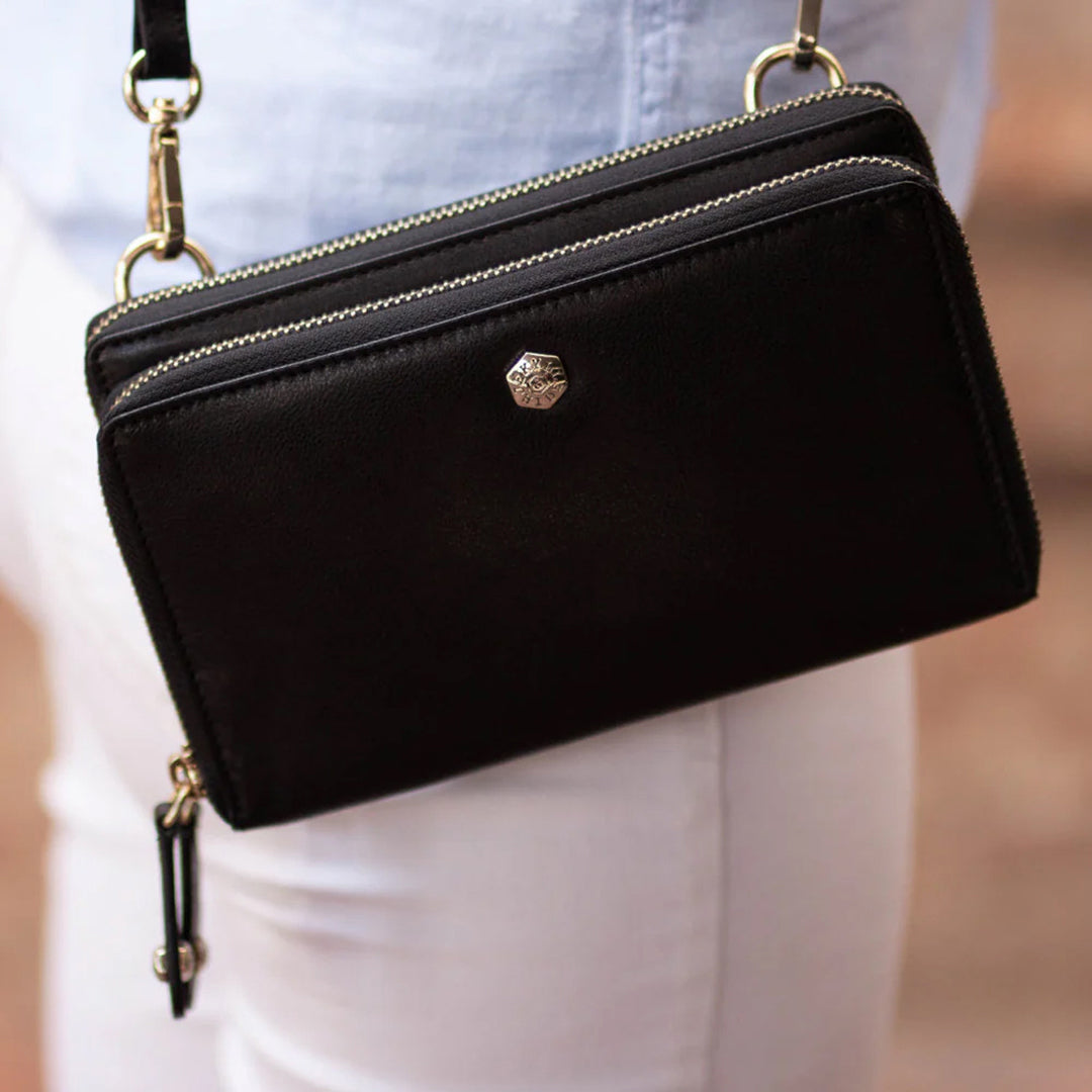 Detachable Strap Purse Black