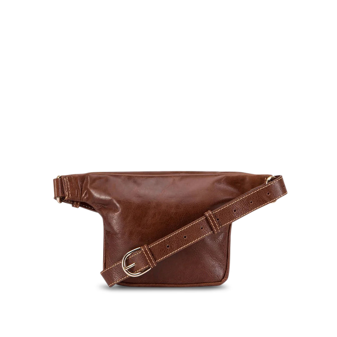 Leather Waist Bag Tan